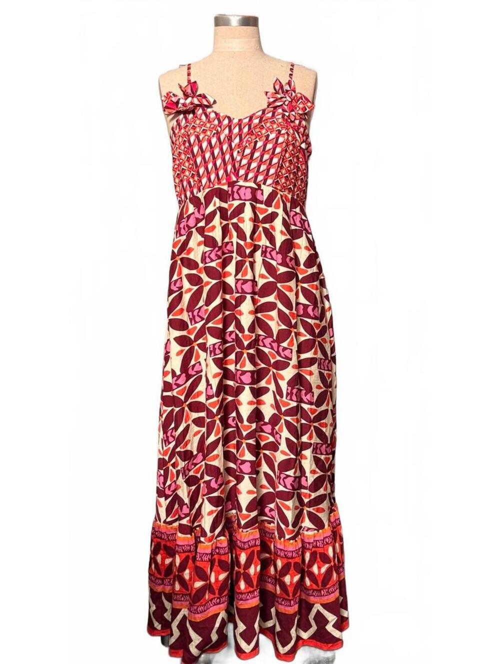Avara Jackie Dress Large NWT $112 Floral Boho Maxi Dress